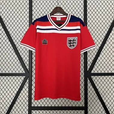1982 England away red retro jersey