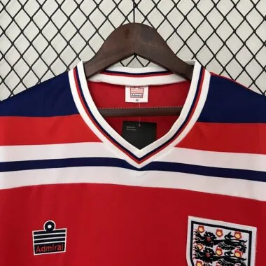1982 England away red retro jersey