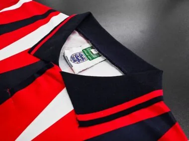 1992 Egland away red retro jersey