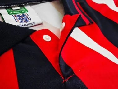 1992 Egland away red retro jersey