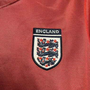 2002 England Away Retro Jersey (Double-sided)