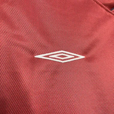 2002 England Away Retro Jersey (Double-sided)