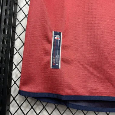 2002 England Away Retro Jersey (Double-sided)
