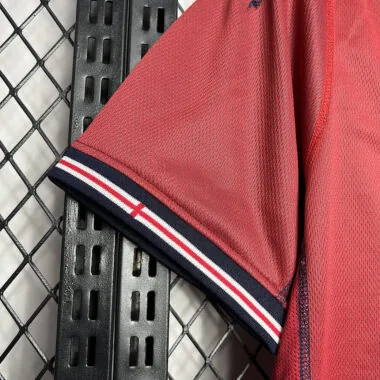 2002 England Away Retro Jersey (Double-sided)