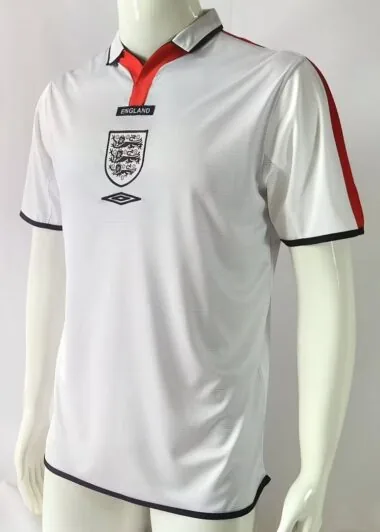 2004 England home white retro jersey