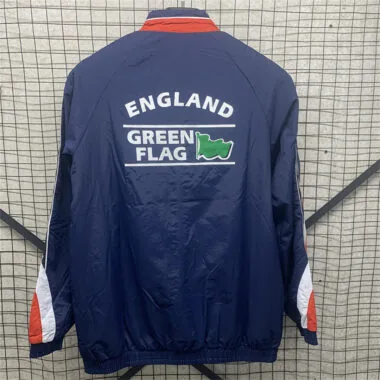 England blue windbreaker