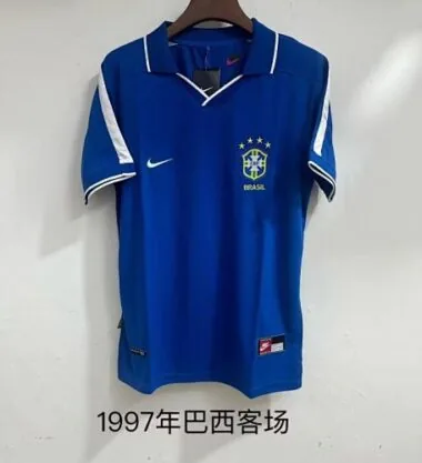 1997 Brazil away blue retro jersey