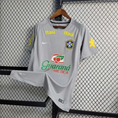 2022 Brazil grey training Shirt