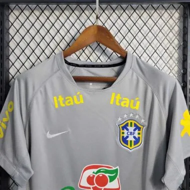 2022 Brazil grey training Shirt