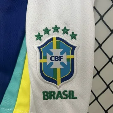 2024 Brazil away blue kid kit
