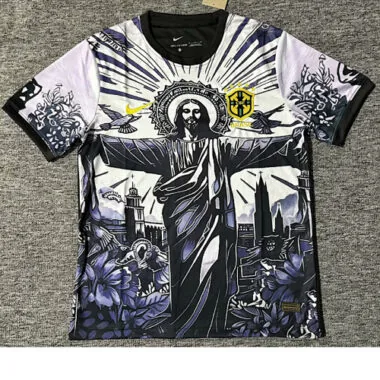 2025 Brazil Black White Jesus Edition