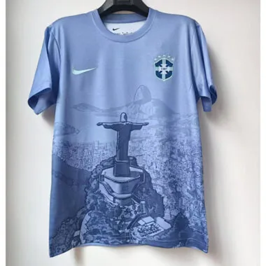2025 Brazil Blue Jesus Edition Jersey