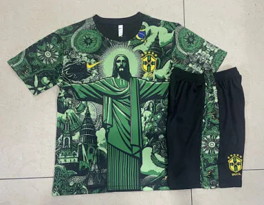 24-25 Brazil Green jesus training suit