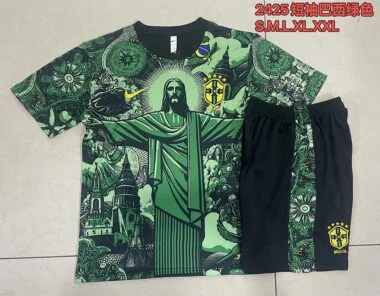 24-25 Brazil Green jesus training suit