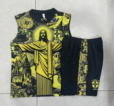 24-25 Brazil Yellow Jesus vest suit