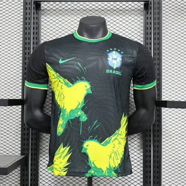 24-25 Brazil black dove of peace player version jersey
