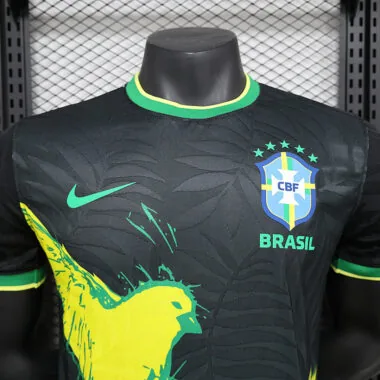 24-25 Brazil black dove of peace player version jersey