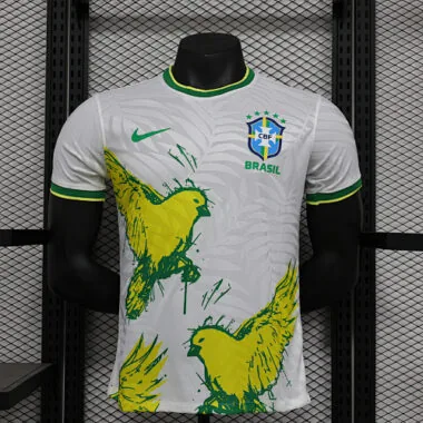 24-25 Brazil white dove of peace player version jersey
