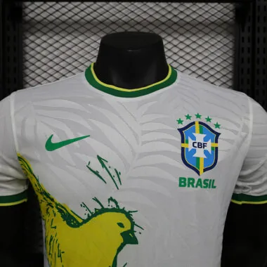 24-25 Brazil white dove of peace player version jersey