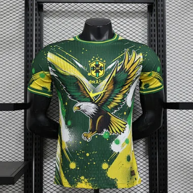 Maillot du Brésil 24-25, version spéciale joueur, jaune et vert