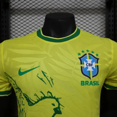 24-25 Brazil yellow dove of peace player version jersey