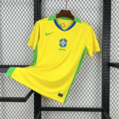 25-26 Brazil home soccer jersey