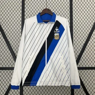 2024 Argentina blue and white Reversible windbreaker