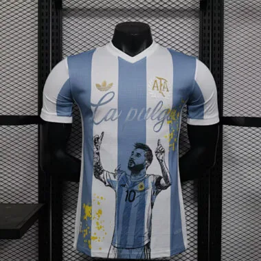 Maillot n° 25-26 de l'Argentine, 50e anniversaire, version spéciale « MESSI »