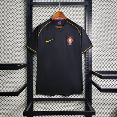 2006 Portugal away black retro jersey