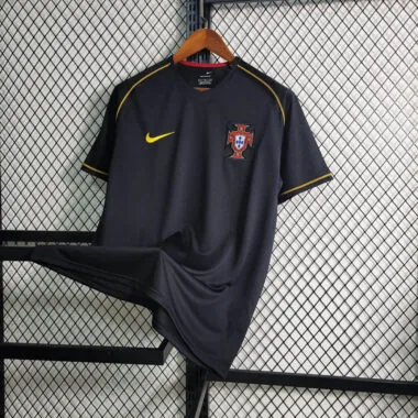 2006 Portugal away black retro jersey