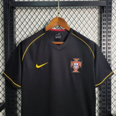 2006 Portugal away black retro jersey