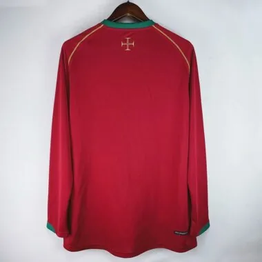 2006 Portugal home red long sleeve retro jersey