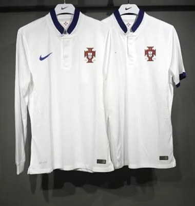 2014 Portugal Away White Player version jersey