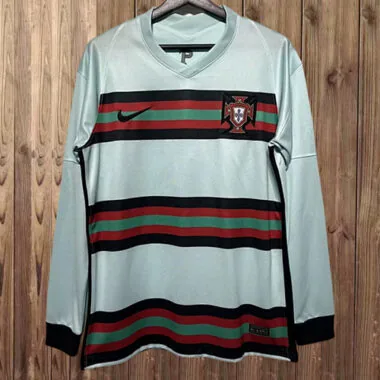 2020-21 Portugal Away retro Long Sleeve Jersey