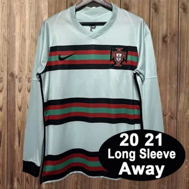 2020-21 Portugal Away retro Long Sleeve Jersey