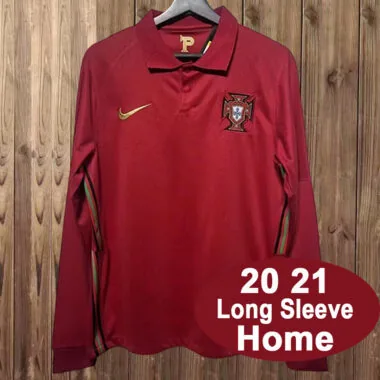 2020/21 Portugal home long sleeve retro jersey