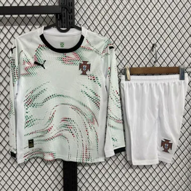 25-26 Portugal away long sleeve kid kit