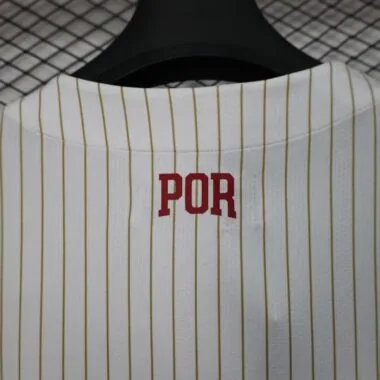 25-26 Portugal white baseball jersey