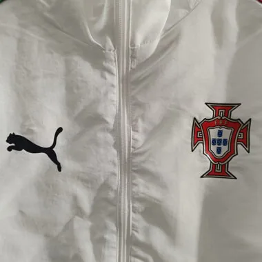 25-26 Portugal white windbreaker