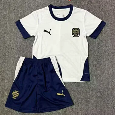 25-26 Portugal(Women#039;s soccer team) White Training Wear Kids Kit