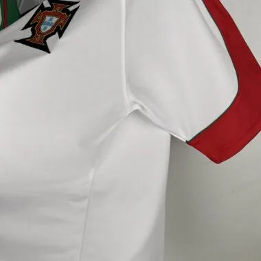 Camisa retro branca de visitante de Portugal de 96-97