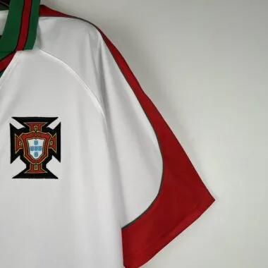 Camisa retro branca de visitante de Portugal de 96-97