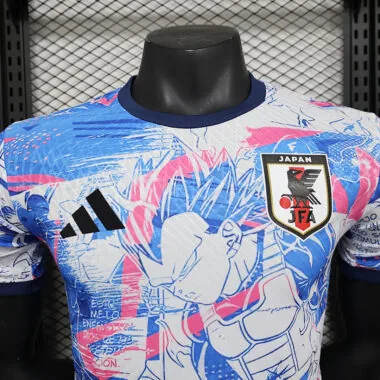 Camisola do Japão, versão jogador, da série Dragon Ball, tamanhos 24-25