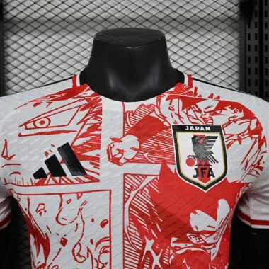 24-25 Japan red and white dragon ball player version jersey