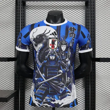 Maillot spécial joueur bleu et blanc du Japon