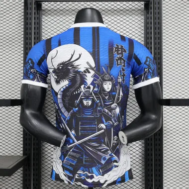 Japan blue white special player version jersey