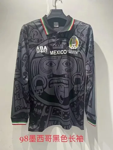 1998 Mexico black long sleeve jersey