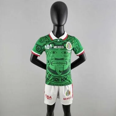 Equipamento infantil da seleção do México para jogos em casa de 1998