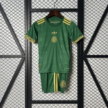 25-26 Mexico Gold Cup green kid kit size 16-28