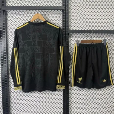 25-26 Mexico black and gold special long sleeve kid kit